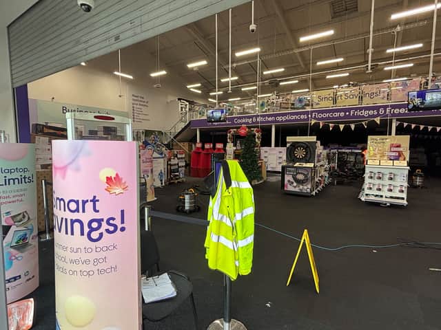 Curry's in Ocean Retail Park has been closed due to the flooding.