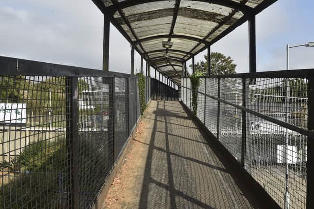 Havant footbridge at Havant Train Station is set to be demolished and replaced. The footbridge on Friday, September 25, 2026.