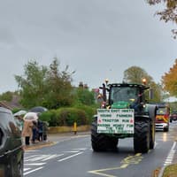 WATCH: South East Young Farmers Tractor Run sees over 100 tractors head through Hampshire to raise funds for The Fire Fighters Charity