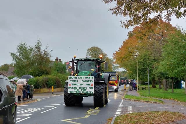 South East Hants Young Farmers Tractor Run heads through Denmead on Saturday, October 24.