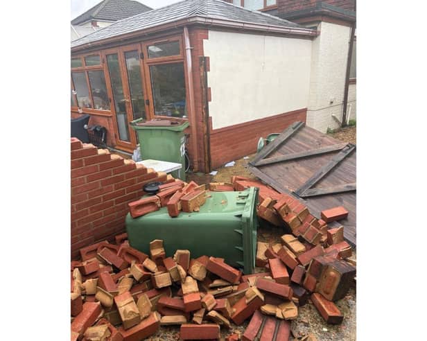 There was a suspected tornado in Portchester on Thursday night which affected a few houses in The Crossway, Portchester.