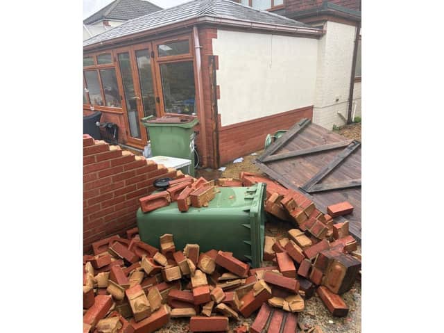 There was a suspected tornado in Portchester on Thursday night which affected a few houses in The Crossway, Portchester.