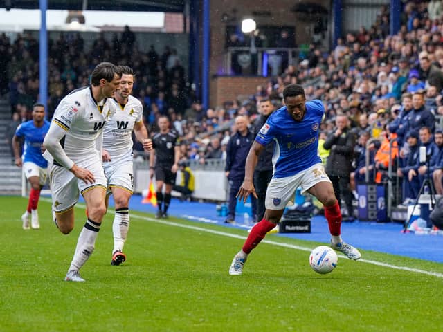 Gaffer For A Day Samm Downing chose Ebou Adams as his man of the match against Millwall. Picture: Jason Brown