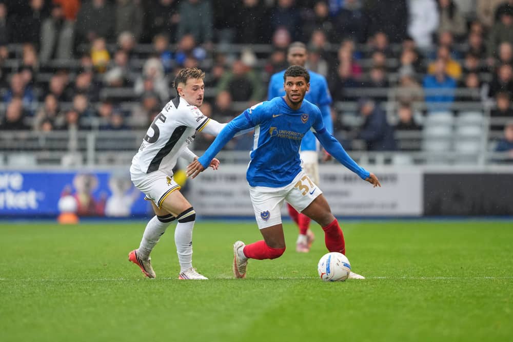 Marlon Pack has been impressed with Iyad Mohamed's Pompey impact. Picture: Jason Brown