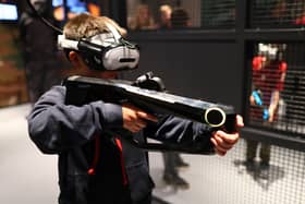 VR shooting simulator.