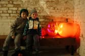 Cole, 7, left, and Jude, 5. Spooky fun and Portsmouth100 Lions at Fort Nelson
Picture: Chris Moorhouse (241026-097)