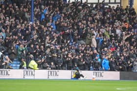 Pompey fans in their side's clash with Millwall on Saturday. Pic: Jason Brown.