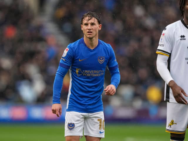 Adrian Segecic in action during Pompey's 2-1 win over Millwall. Picture: Jason Brown