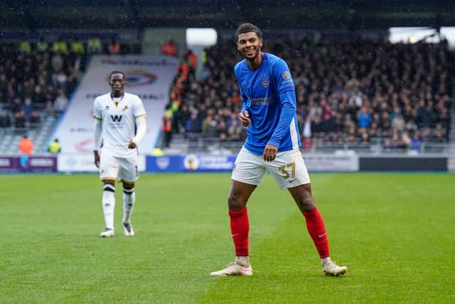 Pompey's Iyad Mohamed. Pic: Jason Brown