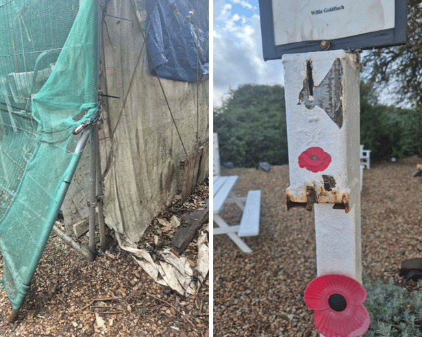 Donations were stolen from The People's Memorial in Langstone Harbour.
