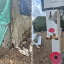 Donations were stolen from The People's Memorial in Langstone Harbour.