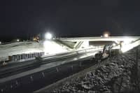 Footage reveals round-the-clock operation to demolish bridge as M3 Junction 9 improvement project gathers pace