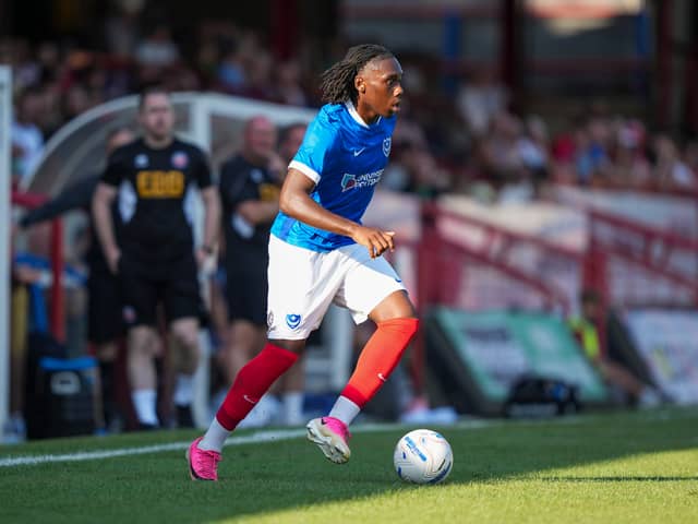 Pompey player Michael Ani made six appearances during a one-month loan with the Hawks. Picture: Jason Brown