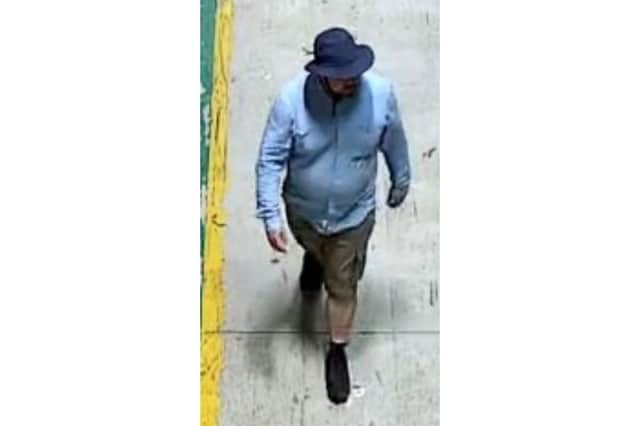 Police would like to speak to this man after around £3,000 worth of cigarettes were stolen from an address in Fareham