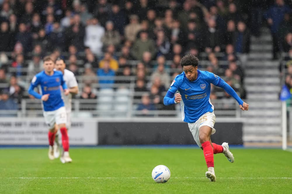 Chelsea loanee Ryan Kavuma-McQueen has shone at Fratton Park. Picture: Jason Brown