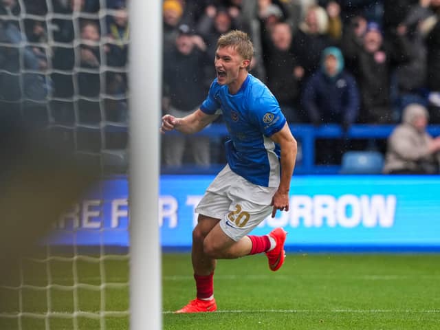 Thomas Waddingham scored Pompey's winner against Millwall - his first competitive goal in 21 months. Picture: Jason Brown