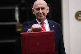 Chancellor of the Exchequer John Healey before delivering his first Budget to the Houses of Parliament. He outlined various defence policies, but did not mention Portsmouth when discussing areas which will be reindustrialised.