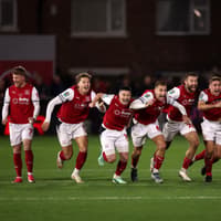 Former Portsmouth man takes centre stage in one of biggest upsets in English football history against Arsenal