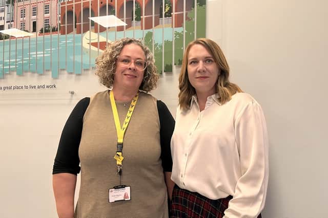 Cllr Kirsten Wiltshire, left, and Cllr Gemma Furnivall. Photo: LDRS, Maya George
