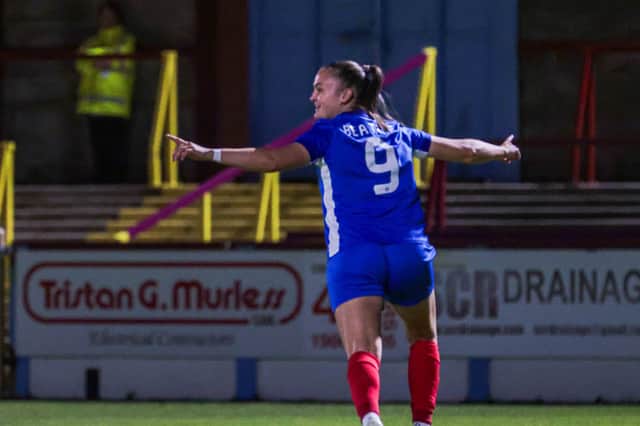 Kerry Beattie celebrates his goal against Bournemouth