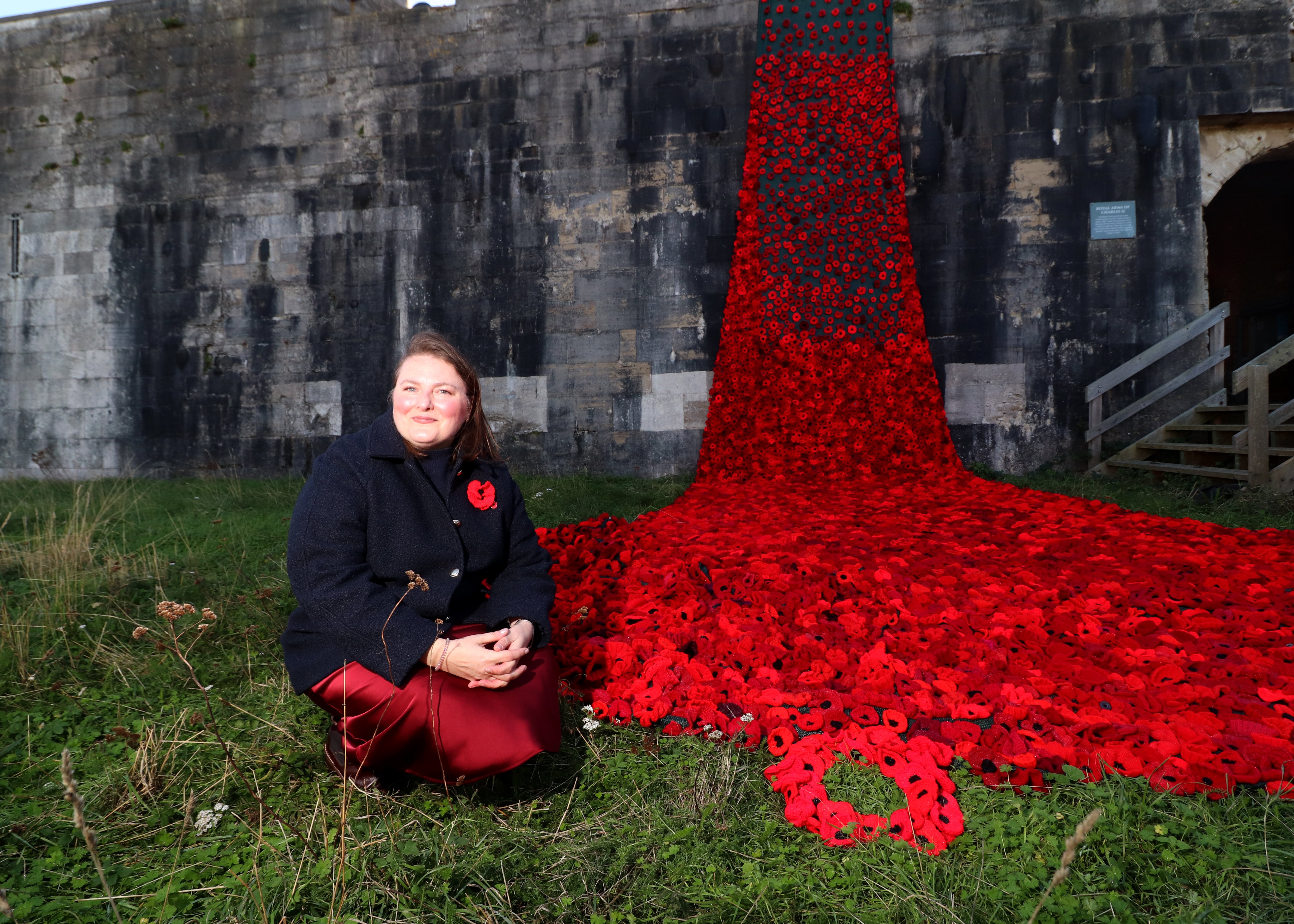 Spectacular display of 27,000 handmade poppies unveiled at Southsea Castle
