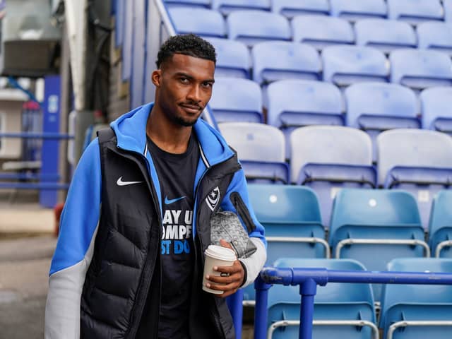 Pompey's Tyrese Shade. Pic: Jason Brown