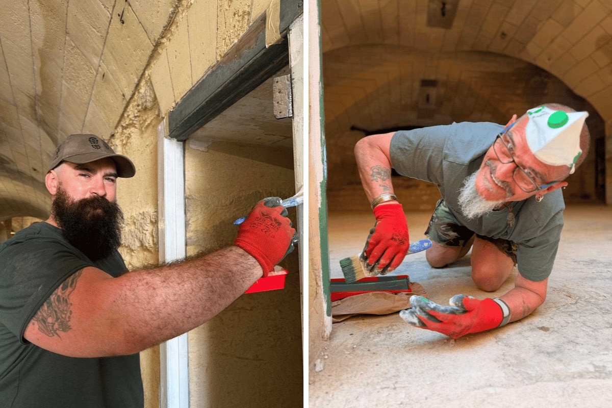 Former homeless Royal Navy and Royal Marines veterans conserve historic sites in Malta on recent expedition