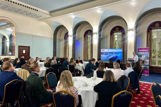 Talks were held at Portsmouth Guildhall.