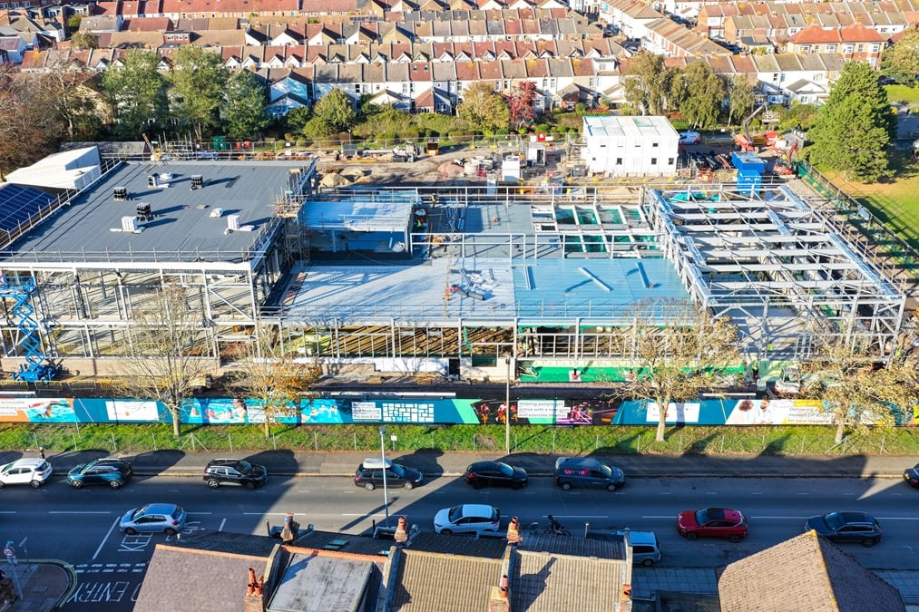Bransbury Park: Roof progress and cladding preparations mark latest construction milestone
