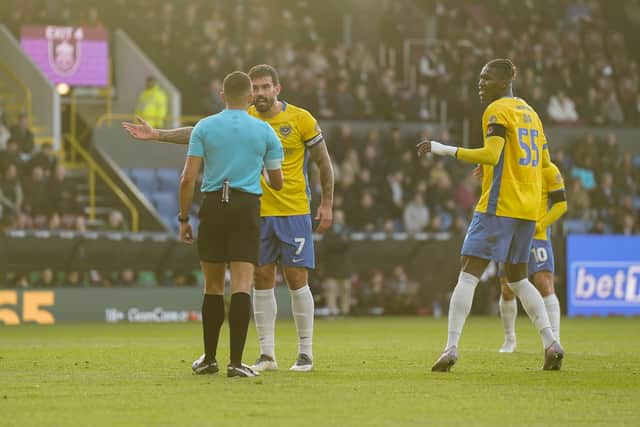 Pompey have goal disallowed against Burnley.