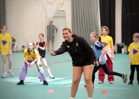 Hampshire cricketers supporting the event