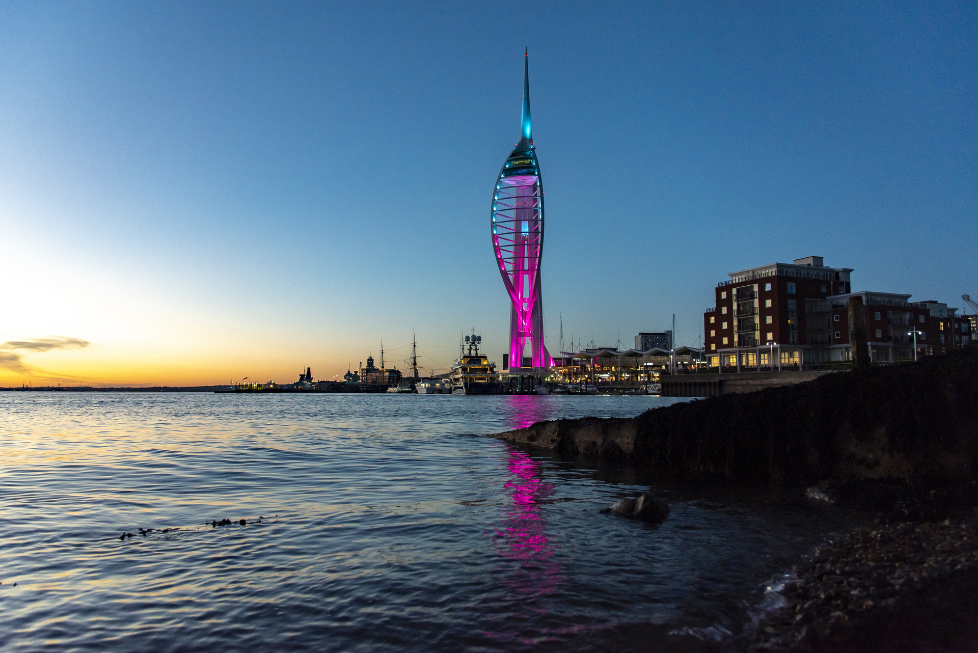 Spinnaker Tower lights up for South Coast's most vulnerable children on ...