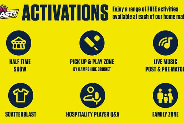 List of activities taking place this season
