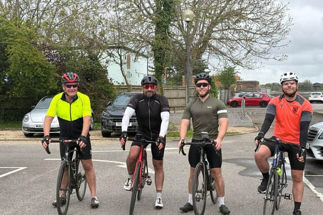 Trevor Deacon (Club Finance Director), Bryn Furber (Head of Academy Development and Youth Liaison Officer), and Louis Avenell (Commercial Director at KEYTO Group), alongside Lewis Deacon, Europe Sector Manager for the OnSite Group.