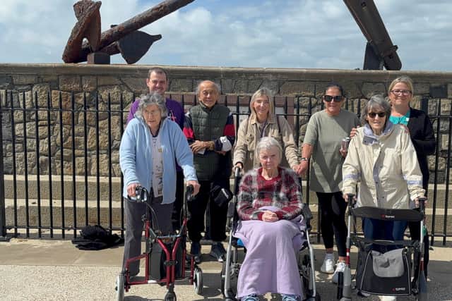 Residents and team members from Parker Meadows care home completed a sponsored charity walk.