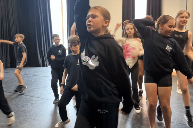 Seussical Cast in rehearsals