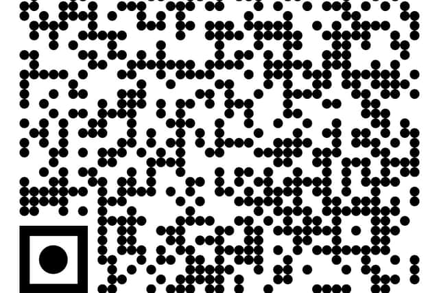 Scan to access tickets and details for the She Who Fell book launch event in Portsmouth on 26th June 2026.