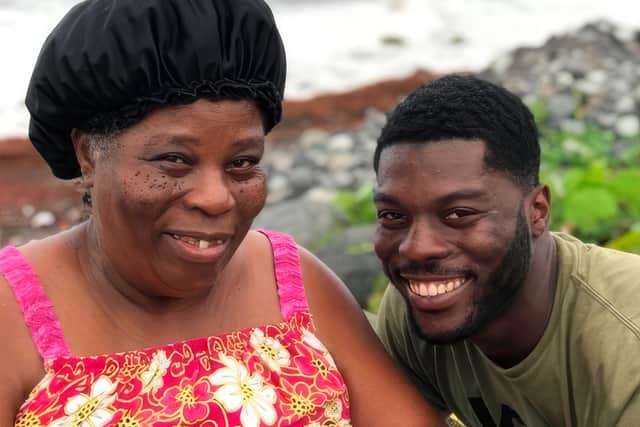 Joshi with his mum Theodora
