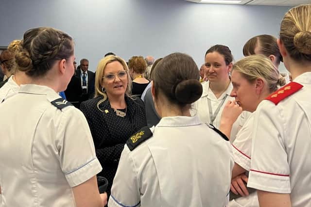 Amanda Martin MP meeting with nurses at QA Hospital 