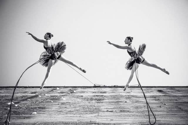 Del-reves - vertical dance company from Spain - will perform on Storehouse 9 at Portsmouth Historic Dockyard.