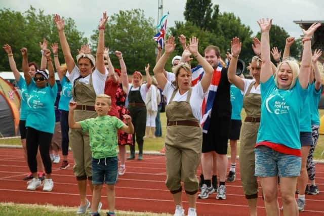 220 people will take it in turns to complete laps whilst enjoying round the clock bands, face painting, food vendors and he Candle of Hope ceremony remembering loved ones lost to cancer. 