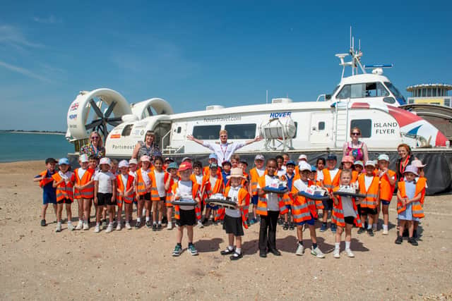St Judes School visits Hovertravel