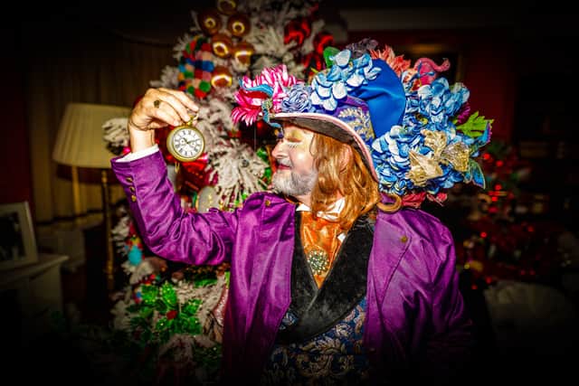 Mad Hatters Hat Shop in Alice's Christmas Wonderland at Beaulieu