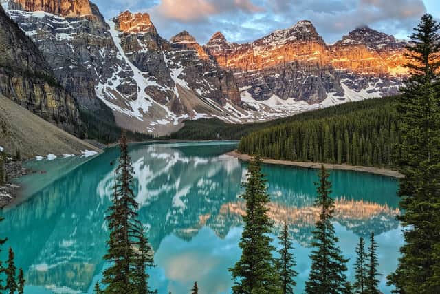 Banff in Canada offers a spectacular alpine experience, with dramatic peaks, turquoise lakes, world-class skiing and breathtaking scenery.  