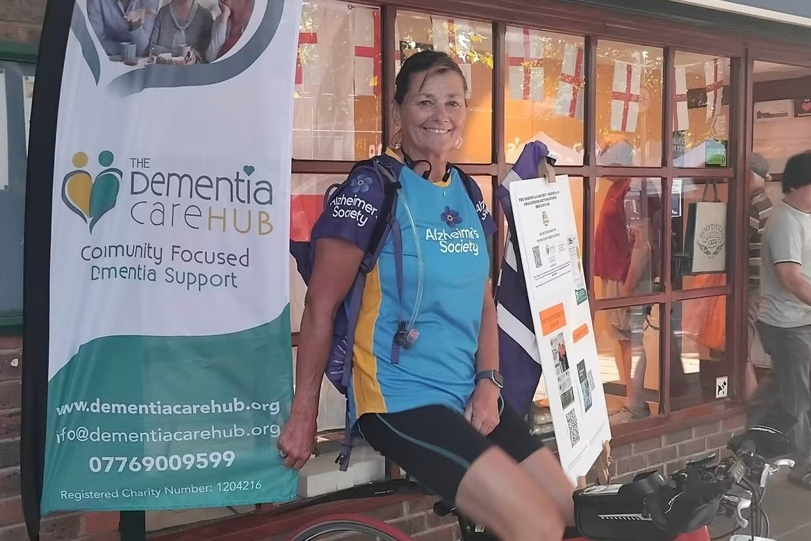 10-hour static cycle ride raises more than £800 for Portchester Dementia Care Hub