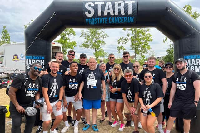 Kev took part in the March for Men walk in London in 2022.