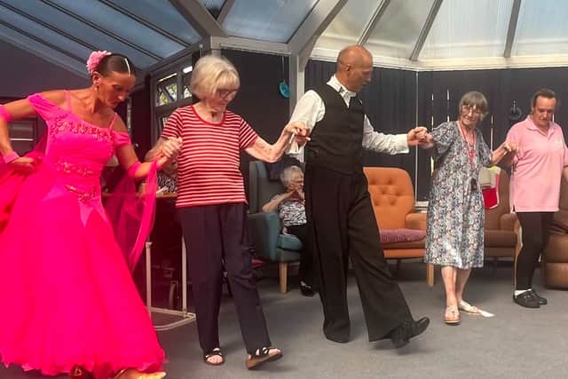 Residents and staff at Bedhampton Court enjoy an afternoon of music, dancing and entertainment.