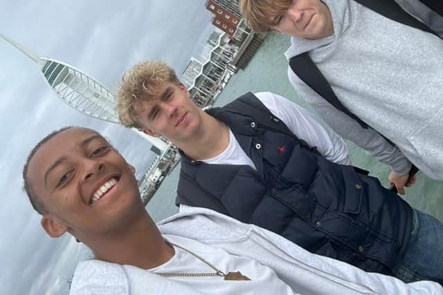 Students of Portsmouth in the Community’s Post-16 Football and Education Programme