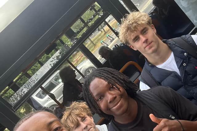 Students of Portsmouth in the Community’s Post-16 Football and Education Programme