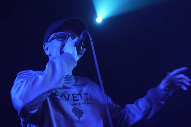 On stage at Portsmouths Grab Da Mic event ran by Word Of Mouth at The Wedgewood Rooms